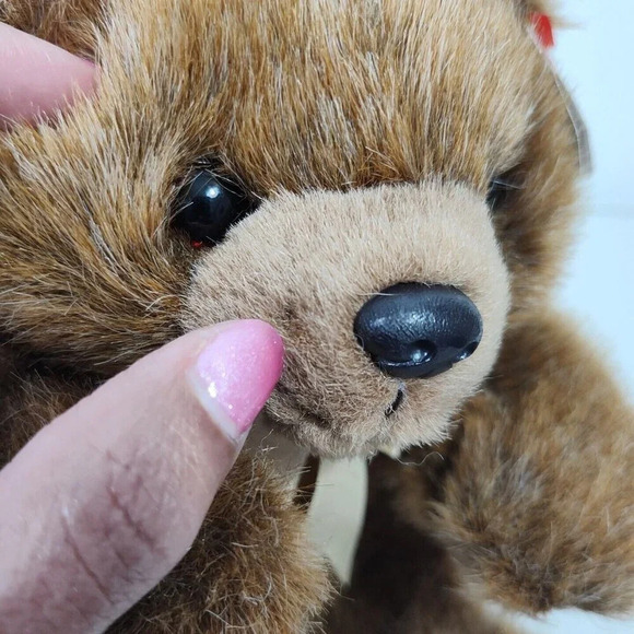 Vtg Ty Beanie Babies Magee Bear Plush Stuffed Animal Sitting Toy Age 3 Up 9 in - Picture 11 of 12